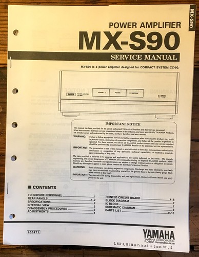 Yamaha s90 amplificatore - mx-s90,