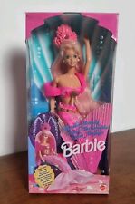 BARBIE doll FOUNTAIN MERMAID magica sirena rosa MATTEL 1993 EUROPEAN BOX DEBOX