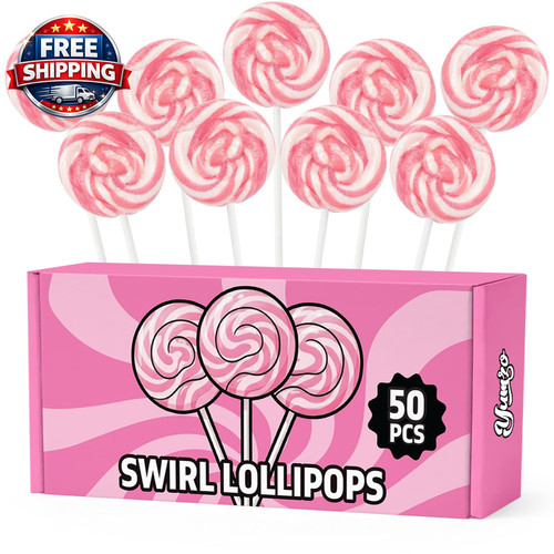 Pink swirl lollipops bulk - pink,