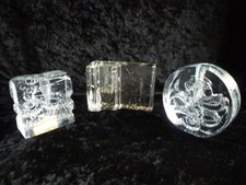 3x vaso solifleur vasi in blocco ramo vaso Walther vetro confezione