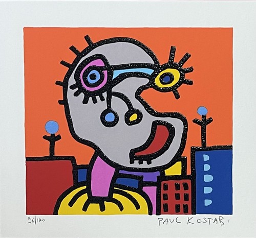 Kostabi paul serigrafia cm - kostabi,