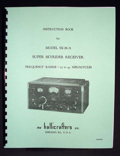 Hallicrafters a sx28a - sx-28-a,