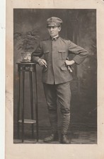 B1 - Foto Photo Fotografia Fotocartolina Anni 20 - Giovane Uomo Militare