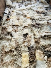 Toscaner pelle di Pecora Coperta Fantasia Copertina Pelliccia, 200x160 Patchwork