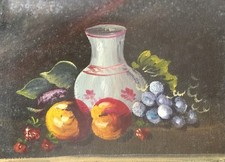 Olio Su Cartoncino Dipinto a