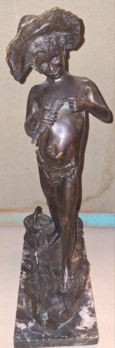 Scultura bronzo antica - in,