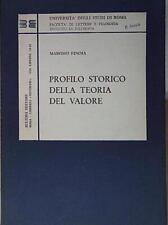 Finoia PROFILO STORICO DELLA TEORIA DEL VALORE