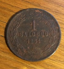 Pio IX Mezzo Baiocco 1851