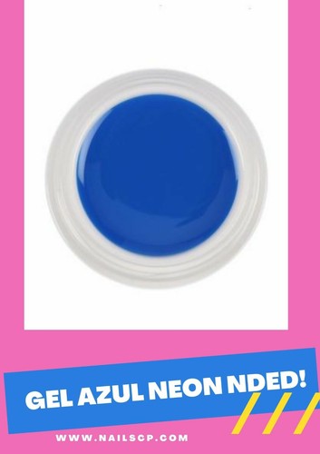 Gel color neon azul nded - neon,