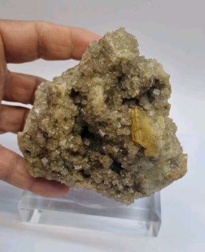 Minerali fluorite con rara - con,