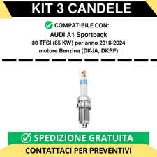 KIT 3 CANDELE per AUDI A1