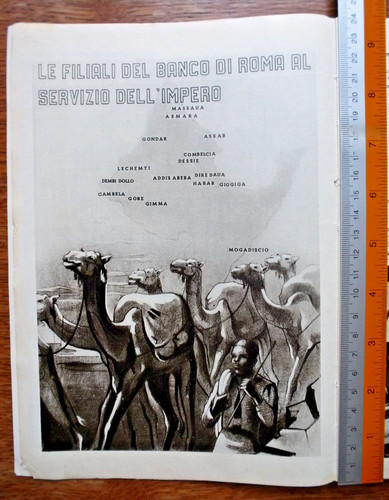 Pubblicità 1940 banco roma - pubblicità, di