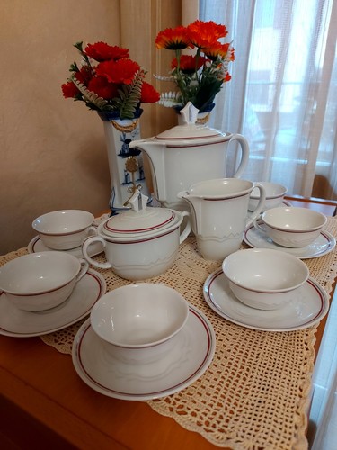 Servizio caffè porcellana - caffè, ×6:porcellana