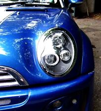 FARI LENTICOLARI ANGEL EYES CROMATI O NERI LED MINI COOPER  01--06  R50 R52 R53