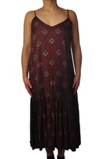 abito sottoveste in fantasia da Donna Ottod'ame Taglia 44 Colore Marrone