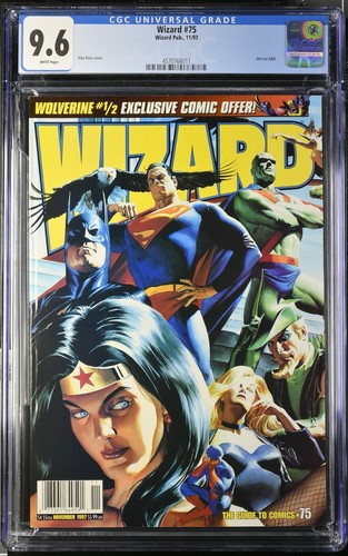Wizard magazine cgc 9 6 - cgc, 9.6