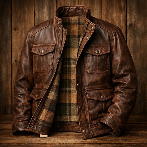 Giacca pelle uomo - giacca,