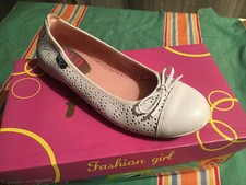 BALLERINE DA BAMBINA IN PELLE BIANCA - N° 37