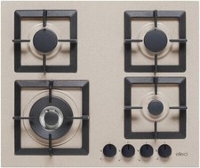 Piano Cottura Gas Incasso 4 Fuochi Ghisa Elleci Plano 60 Avena G51 PGSP60151WS