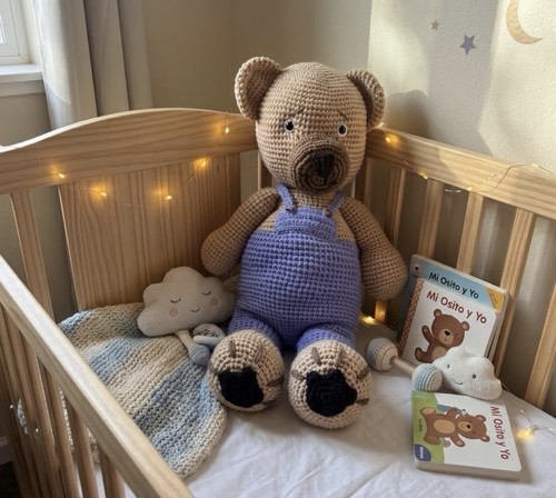 Handmade teddy bear crochet - teddy,