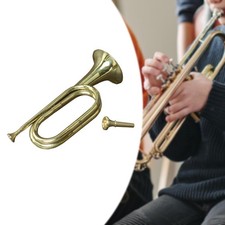 Tromba, corno, strumento musicale retrò per banda scolastica, orchestra,