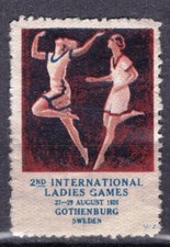 ES6645 Francobolli Poster: Giochi Internazionali della Donna Göteborg Svezia 1926