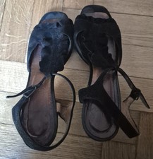 Chie Mihara Sandali Camoscio Nero Tg 37