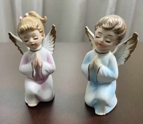 Coppia angeli ceramica tipo - coppia,