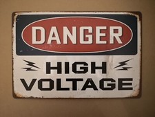 Targa danger high voltage