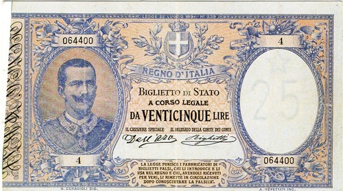 374 lire vittorio emanuele - lire, 25