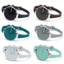 Orologio Donna HOOPS GLAM Silicone Colorato NEW Bianco Nero Lady