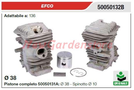 Cilindro pistone segmenti efco - pistone,