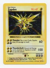 Pokémon TCG Zapdos 16/102 Set
