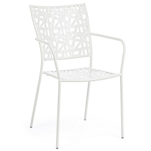 Sedia acciaio bianco - sedia,