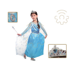 Costume carnevale bimba Frozen Elsa taglia XL principessa dei ghiacci principess