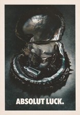 C1 - Cp Cartolina Pubblicitaria Promocard Absolut Vodka 196 - LUCK -  Fg Nvg