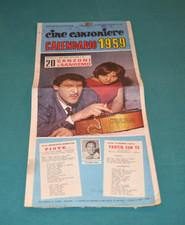 Cine canzoniere calendario - cine,