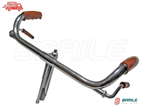 Manubrio cromato ferro bici - cromato, in