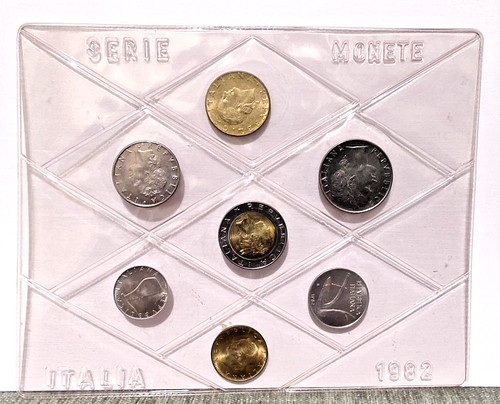 Serie monete italia 1982 - , fior