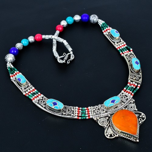 Collana nepalese argento - collana,