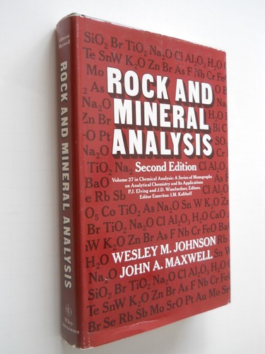 Rock and mineral analysis - and,