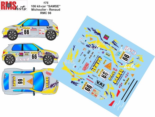 Decals ref 0175 peugeot - 0175,