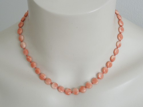 Collana corallo pelle angelo - collana,