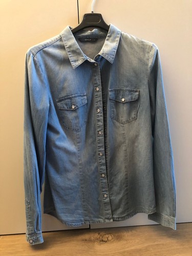 Camicia jeans azzurra donna - camicia, in