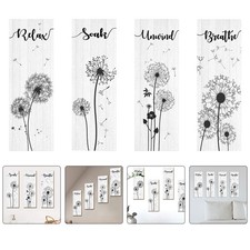  4 Pcs Decorazioni Pareti Parete Murali Per Soggiorno Segni Di Legno