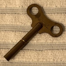 Antique Brass Clock Key -