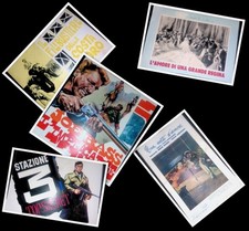 (L45) LOTTO 5 PEZZI VECCHIO CARTACEO CINEMA BROCHURE, LOCANDINE