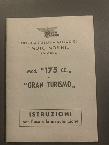 Uso manutenzione moto morini - uso,
