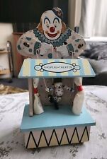  Kasperl- Theater Music Box "SEND IN THE CLOWN"Wooden Puppet Show Toy,Rare