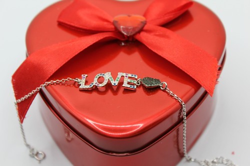 Bracciale argento love amore - bracciale,